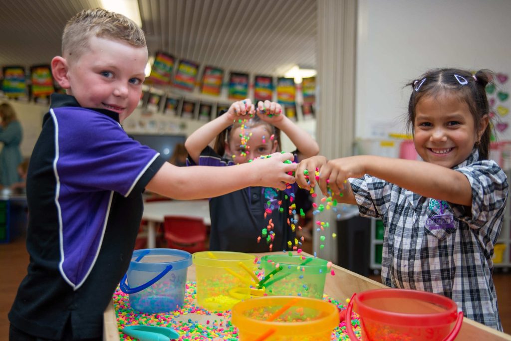 Students playing at Leinster Community School